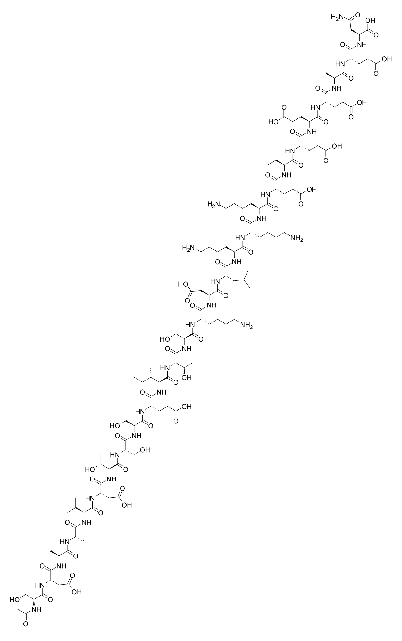 Thymosin Alpha 1 molecular structure